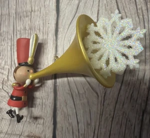 Hallmark 2014 Sound The Trumpet Christmas Ornament 2” ~ NO BOX - Picture 1 of 3