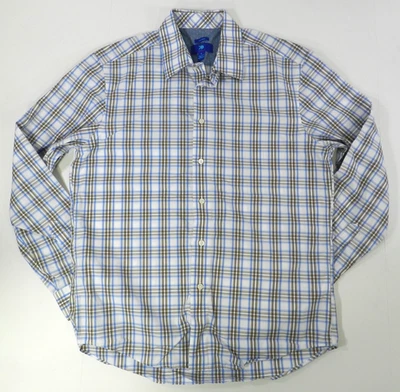 Egara платье рубашка размер большой синий и коричневый длинным рукавом не железа (nn82) - Изображение 1 из 4