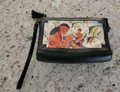 Bolso Cluth Hawaiano Icon Los Angeles Cuero Pintado; ¡¡Raro!! Perfecto estado Foto 1 de 4