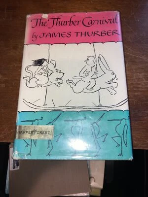 The Thurber Carnival by James Thurber 1945 HC DJ Mylar Acceptable Vintage - Image 1 of 4