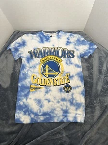 NEW Golden State Warriors T Shirt Mens XS Cloud Tie Dye NBA Basketball Adult - Picture 1 of 3