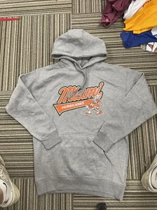 NEW MITCHELL AND NESS NCAA MIAMI HURRICANES HOODIE JACKET PROTOTYPE LARGE - Picture 1 of 4