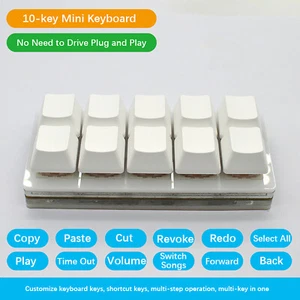 Teclado mecánico de 10 teclas programación USB copiar pegar personalizar - Imagen 1 de 5