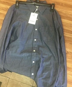 Camisas de montaje gratuito para hombre TALLA XS -Dk azul 100% poliéster reciclado 100% algodón - Imagen 1 de 4