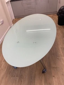 Ikea Galant Desk Table 180 x 100cm Glass Top - Picture 1 of 7