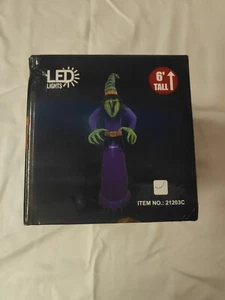6FT Halloween Inflatable Blow up Outdoor Lawn Decoration Witch - Picture 1 of 3