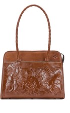 Patricia Nash Large Satchel Dusty Rose With Registration Card & Bag List $299.00