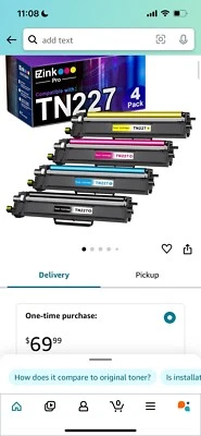 EZ-INK TN227 4+ 1 color Pack Black / Magenta / Cyan / 2x Yellow Sealed in Box - Image 1 of 3