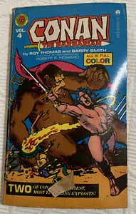 1978 CONAN the BARBARIAN PB BOOK MARVEL COMICS VOLUME 4 REPRINTS ROY THOMAS - Picture 1 of 5
