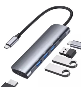 Apoyo 4k USB-C a HD TV + Adaptador USB 3.0 (5 en 1), Nuevo - Imagen 1 de 7