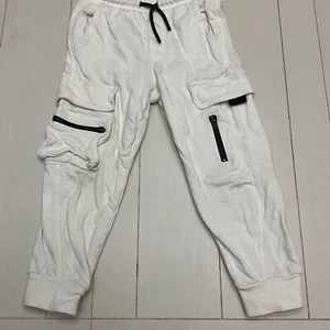 Zara Size 6 Children's White Cargo Pants Relaxed Fit Ankle Length - Picture 1 of 3