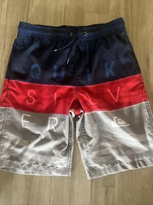 Quicksilver Word Waves VL Youth 17 Board shorts Large/14 With Mesh - Picture 1 of 3