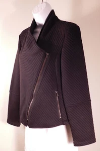 Chaqueta delantera BB DAKOTA negra acanalada tejida con cremallera talla S - Imagen 1 de 6