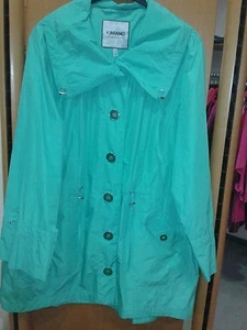 KjBrand Kurz Mantel Long Jacke grün Trenchcoat modisch Gr. 52 große Größen - Bild 1 von 9