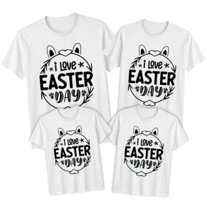 Family Bunny I Love Easter Day T-Shirt Tee Festival Holiday Party Matching #ED - Picture 1 of 24