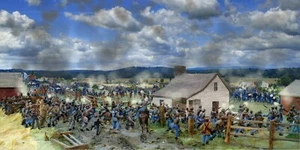 Gettysburg Print/Frame Peach Orchard Civil War Giclee Limited Ed Wentz Farm - Picture 1 of 1