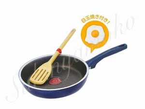 RARE  T-fal Miniature Coll. No#2 Grand Blue Premier Frying Pan 27cm/Wooden Spoon - Picture 1 of 5