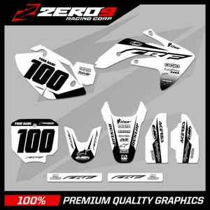 Kit de Gráficos MX Personalizado: HONDA CRF Motocross Graphics 85 - 150 / BLOQUE WHI/NEGRO - Imagen 1 de 6