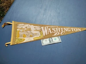De colección WASHINGTON D.C. Banderín de recuerdo THE CAPITAL 8,5" X 26" - Imagen 1 de 13