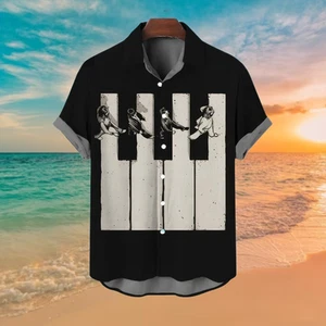 The Beatles Hawaiian Shirt, Soft Hawaiian Shirt, 3D Hawaiian Aloha Shirt - Picture 1 of 5