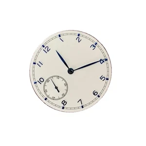 Placa de esfera de reloj blanca 37 mm con agujas para piezas de movimiento ETA 6497 ST3600 D - Imagen 1 de 4