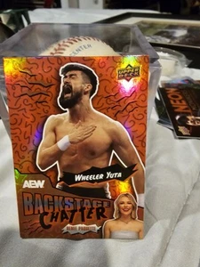 Wheeler Yuta Renne Paquette 2025 Upperdeck Aew Back Stage Chatter Insert Trading - Picture 1 of 2