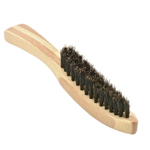 Wooden Beard Brush Long Handle Portable Practical Beard Cleaning Brush for Shop - Picture 1 of 11
