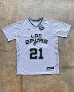 Neu mit Etikett 2013 Authentic Adidas Tim Duncan San Antonio Spurs Los Spurs Trikot Größe L - Bild 1 von 17
