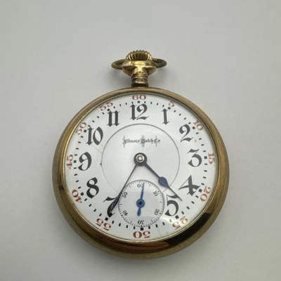 Illinois Bunn Special Pocket Watch 18s 21j Gold Filled Case Running - Image 1 of 4