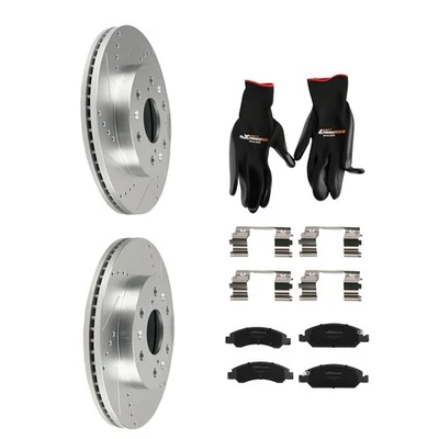 Kit de rotores de freno delanteros + pastillas de freno para Chevrolet Avalanche 2008-13 S-55097 P-1363 Foto 1 de 4