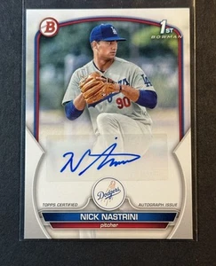 2023 Bowman - Paper Prospect Autographs Nick Nastrini #PPA-NN LA Dodgers - Picture 1 of 2
