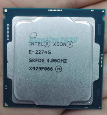 Intel Xeon E-2274G 4GHz 4 Cores 8 Threads LGA1151 Server CPU Processor SRFDE - Image 1 of 4