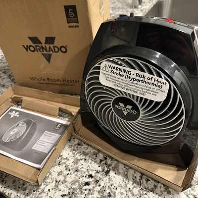 Vornado MVH 1500W Fan Heater with 3 Settings - Black - Image 1 of 4