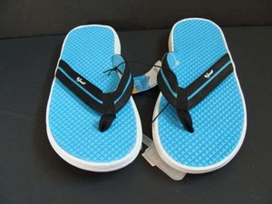 NEW Girls SPEEDO Flip Flops Size 2 3 M Sport Sandals Shoes Beach Thongs Blue NWT - Picture 1 of 2