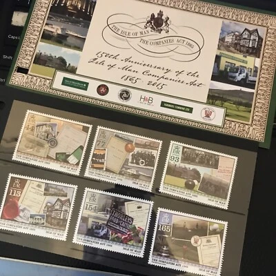 SG 2037-2042 GB ISLE OF MAN MINT PRESENTATION PACK 2015 COMPANIES ACT 1865 MNH — 第 1/4 张图片