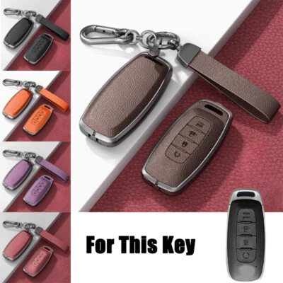 Zinc Alloy Leather Car Remote Key Case Cover For Nissan X-trail Qashqai J12 T33 - Image 1 of 4