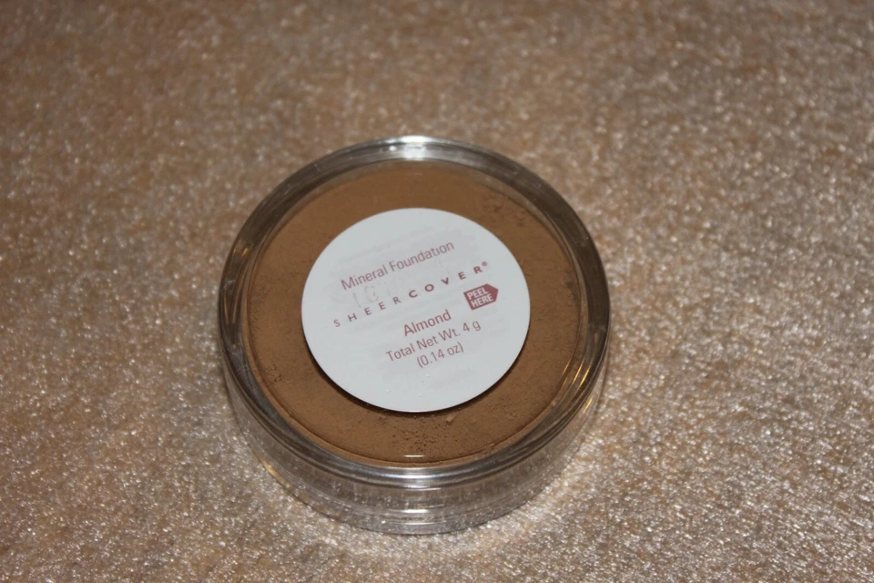 Sheer Cover ALMOND Mineral FOUNDATION LARGE FULL SIZE 4g NEW & SEALED!  - Image 1 of 1