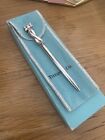 Genuine Tiffany Sterling Silver Bow Pen With Box And Pouch