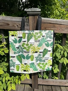 TJMAXX Large Shopping Tote Bag GARDENING 🌱HOUSE PLANTS Reusable Eco Friendly