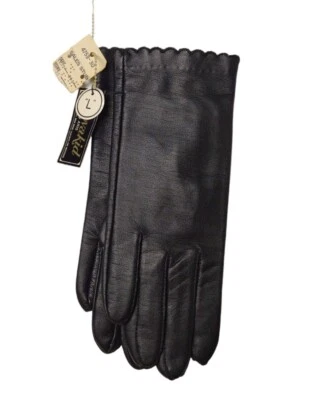 Guantes Negros Novakid By Aris Grandes De Colección Higbees Nuevos con Etiquetas Nuevo Stock Antiguo Años 50 60 Años 70 Foto 1 de 4