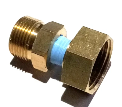 Female Garden Hose Fitting 3/4" FGH x M22-14mm Pressure Washer Adapter, FGH xM22 - Image 1 of 4