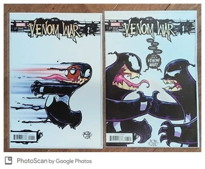 Venom War #1 2 3 Skottie Young Variante Conjunto de Cubierta Marvel Comics 2024 - Imagen 1 de 4
