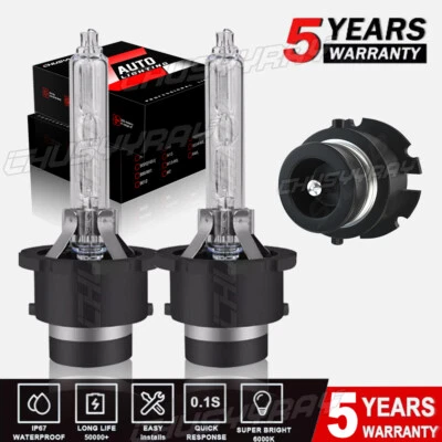 2X D2S D2R LED Headlight Bulb Replace HID Xenon Super White 6000K Conversion Kit - Image 1 of 4