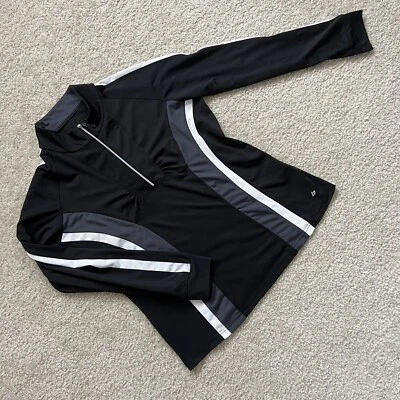 Suéter Pullover Bolle Mujer Alto Rendimiento 1/4 Cremallera Negro Manga Larga Talla XL Foto 1 de 4