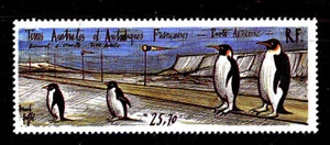 FSAT FRENCH SOUTHERN & ANTARCTIC Scott C123 1992 Dumont d'Urville - Penguins MNH - Picture 1 of 1