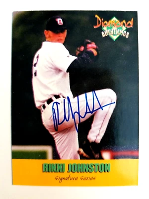 Rikki Johnston Detroit Tigers 2000 Authentic Autographed #27 Baseball Card - Image 1 of 2