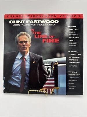 In the Line of Fire PAL UK LaserDisc 1993 Clint Eastwood Discs Are Clean!!! - Image 1 of 3