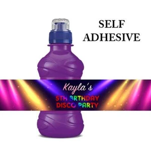 GLOW PARTY PERSONALISED FRUIT SHOOT DRINK BOTTLE LABELS WRAPPERS STICKER X7 - Picture 1 of 1