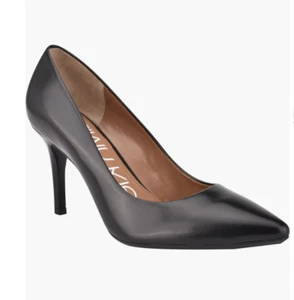 Calvin Klein Damengröße 11 Gayle schwarz Leder 3" Absatz Stiletto spitz zulaufend - Bild 1 von 12