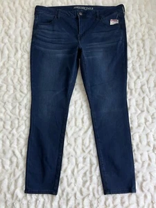 American Eagle Women’s Size 20 Regular Jegging Super Stretch Low Rise Dark Wash - Picture 1 of 9